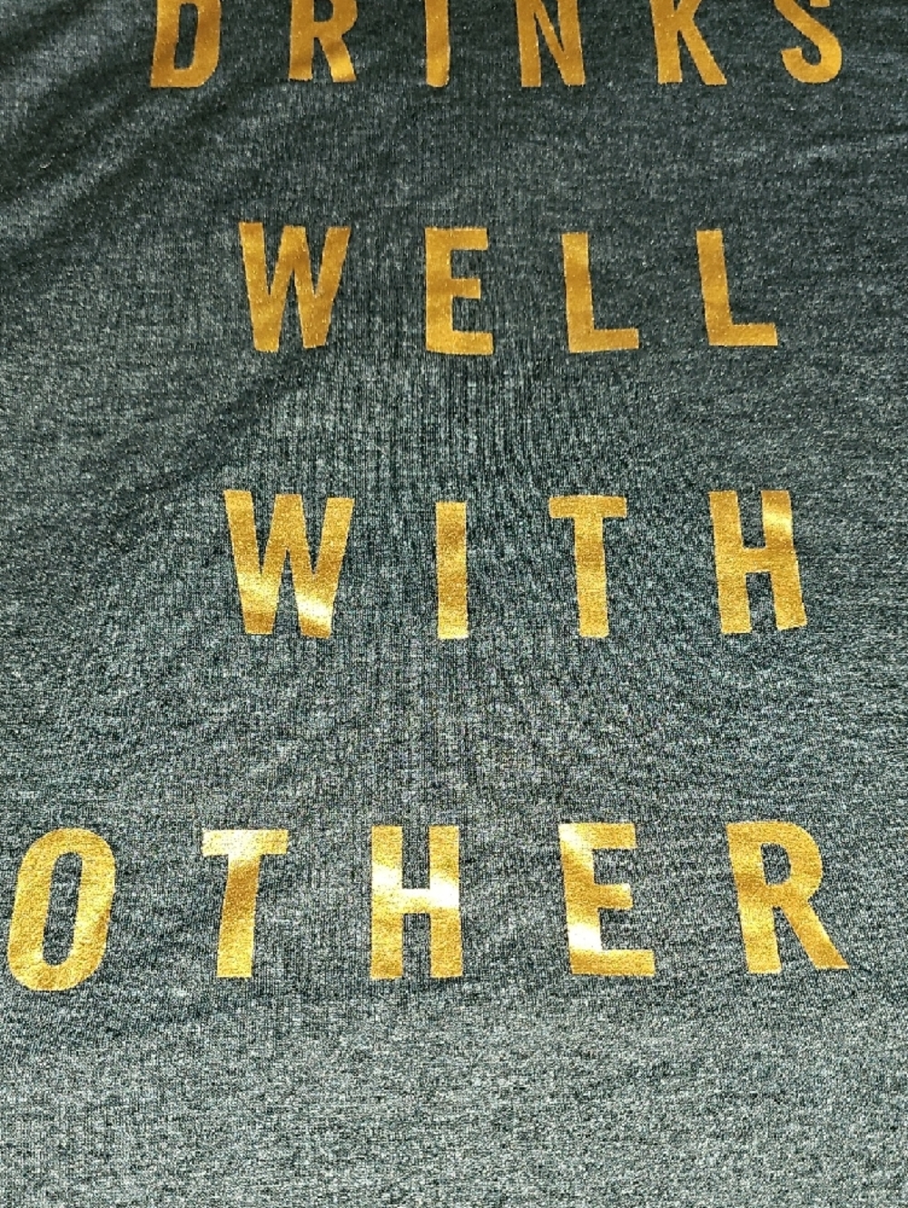Graphic Tank with Gold Lettering - Picture 4 of 6